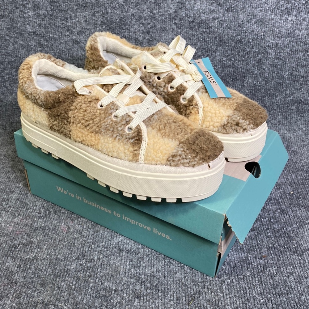 TOMS Women's Alpargata Lace-up Lug Sneaker Size 9